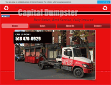 Tablet Screenshot of capitaldumpster.com
